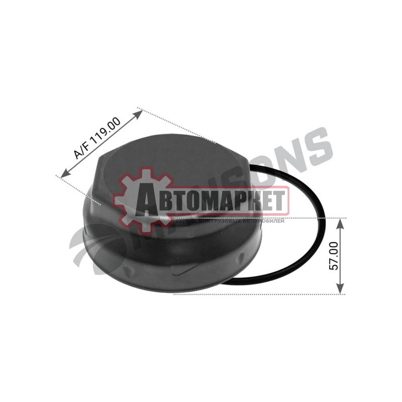 Колпак ступицы AF120*M143*57 BPW Eco Plus II