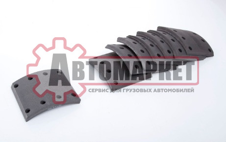 Накладки тормозные 19283/19284 с заклёпками