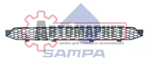 Решетка радиатора Scania 6s нижняя (без отв. под радар)