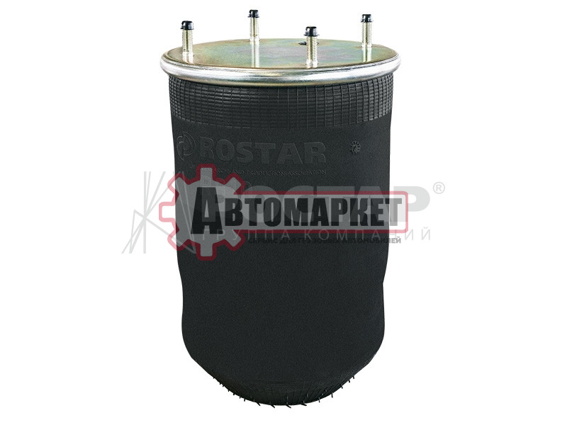 Пневмоподушка без стак. h432 4шп.M12. 1отв.штуц.M22. Н: 1отв. d160 \SAF/ROR/Trai