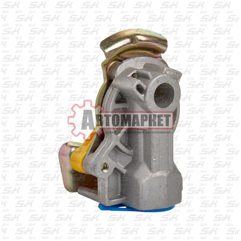 Соединительная головка с клапаном new (желтая) M22x1.5 \Omn MB. Iveco. DAF. BPW