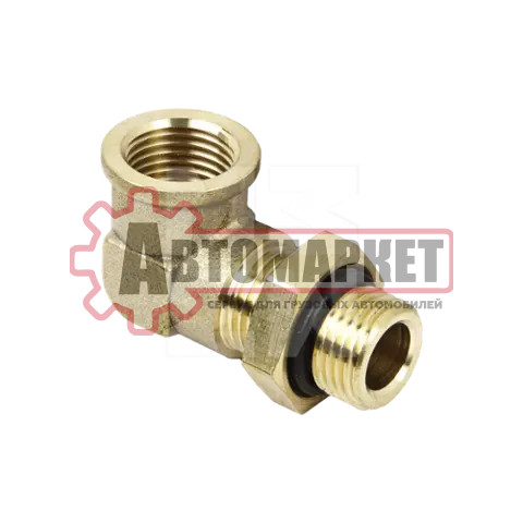 Адаптер угловой латунь М16х1,5 (наружн.)/М16х1,5 (внутр.)