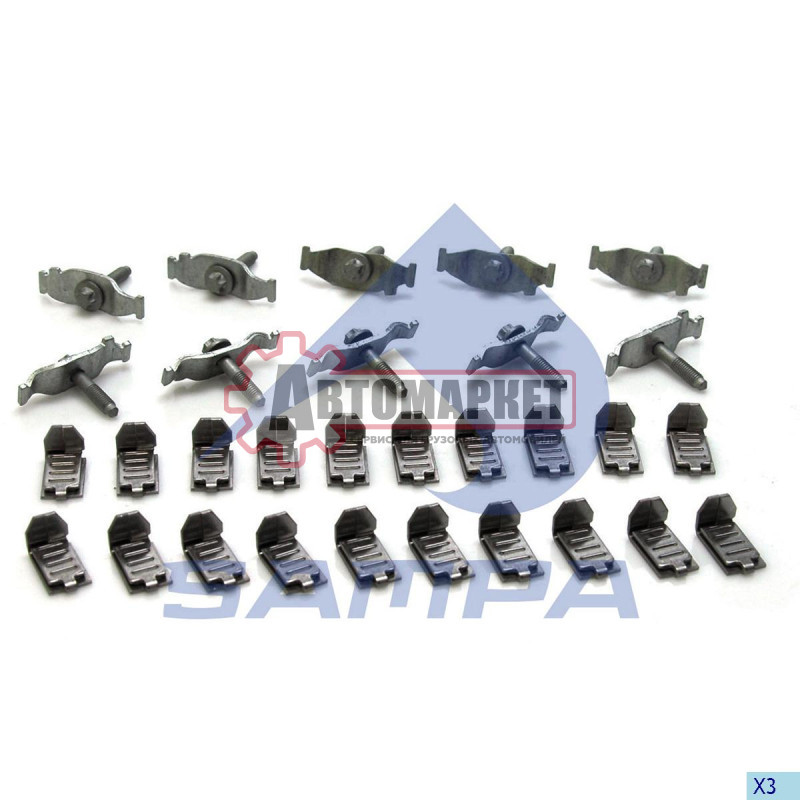 Комплект монтажный фиксаторы с болтами для диска 215.081\DAF CF65/CF75/CF85/XF95