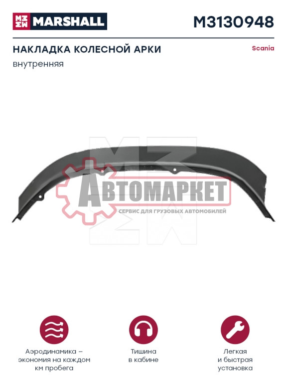 Уплотнение крыла Scania