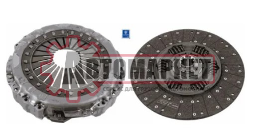 Комплект сцепления для SITRAK C7H с АКПП ZF TRAXON (диск D=50.8 мм 10Z + корзина D=430 мм)