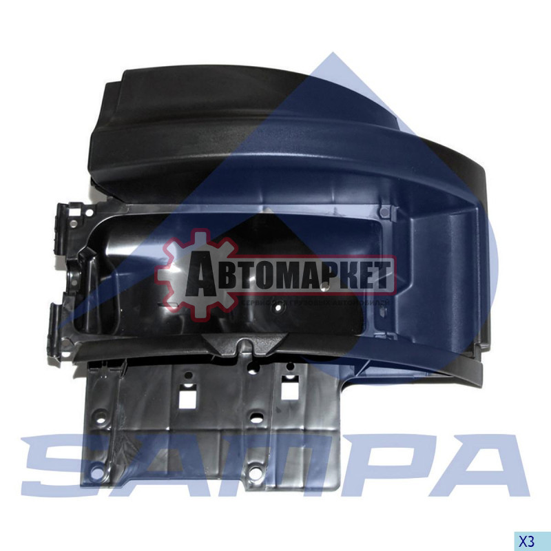 Корпус фары левый \Scania4
