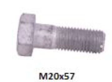 Болт крепления суппорта Scania М20х57