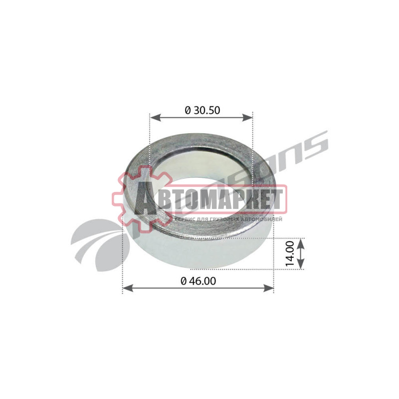 Шайба D=30mmx46mm/H=14mm болта полурессоры Trailer SCHMITZ