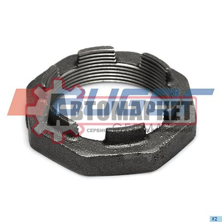Гайка ступицы корончатая M60x2 SW80 H=20 RHT \Scania