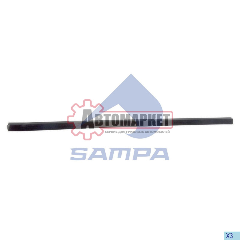 Уплотнитель стекла двери нижн. Scania 4/P/G/R/T серия