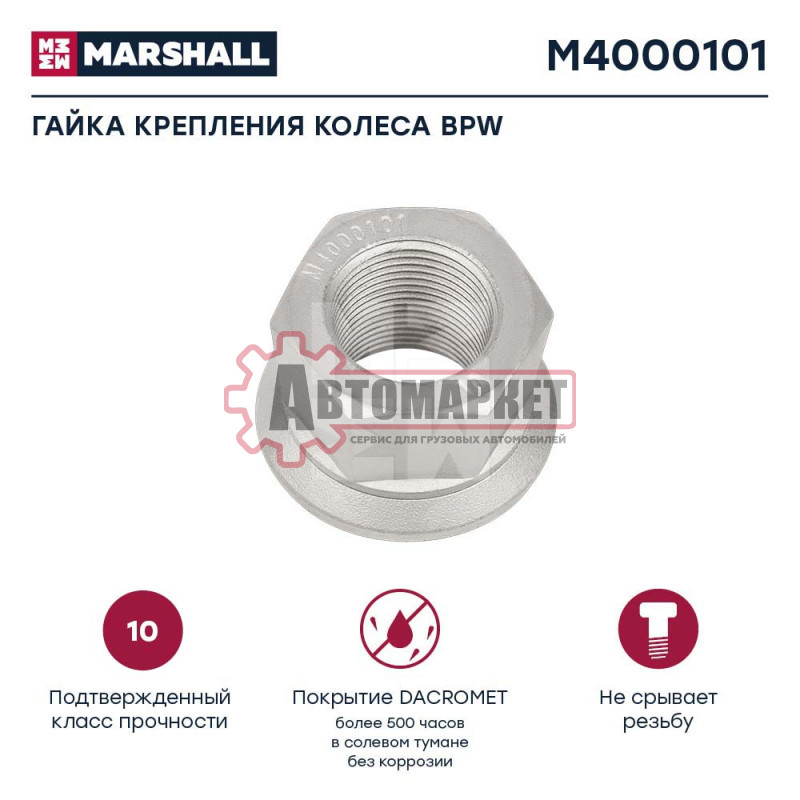 Гайка крепления колеса H=31; 22x1,5