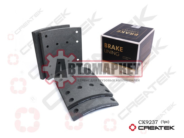 Накладка тормозная задняя (12 отв., 195x220) -MCP16 CREATEK (WG9761450119 / WG9761450185)