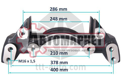 Скоба суппорта 22.5 " MB AXOR