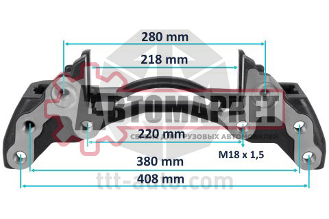 Скоба суппорта правый Wabco 22.5