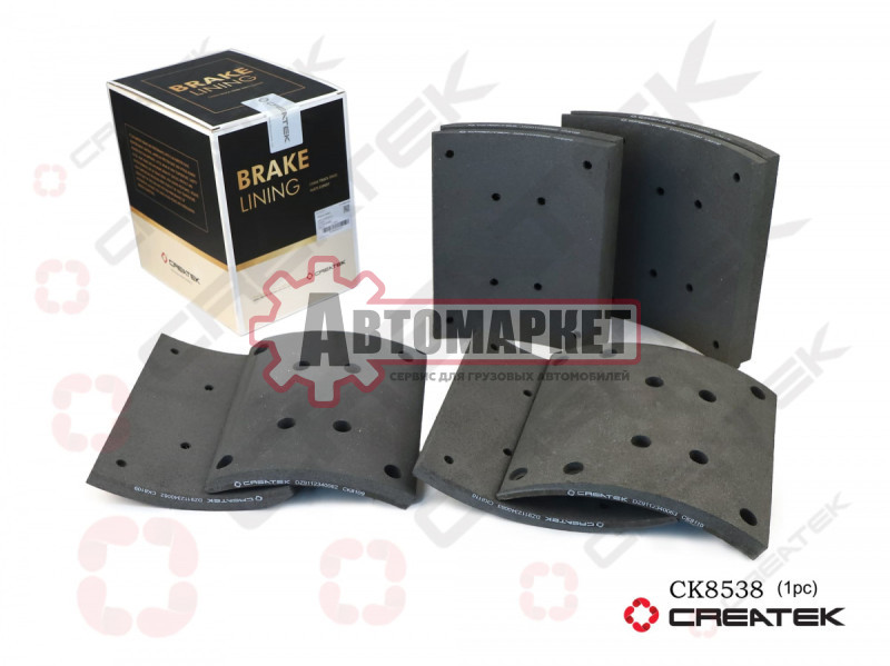 НАКЛАДКА ТОРМОЗНАЯ ЗАДНЯЯ F3000(8+10 отв) комплект на сторону