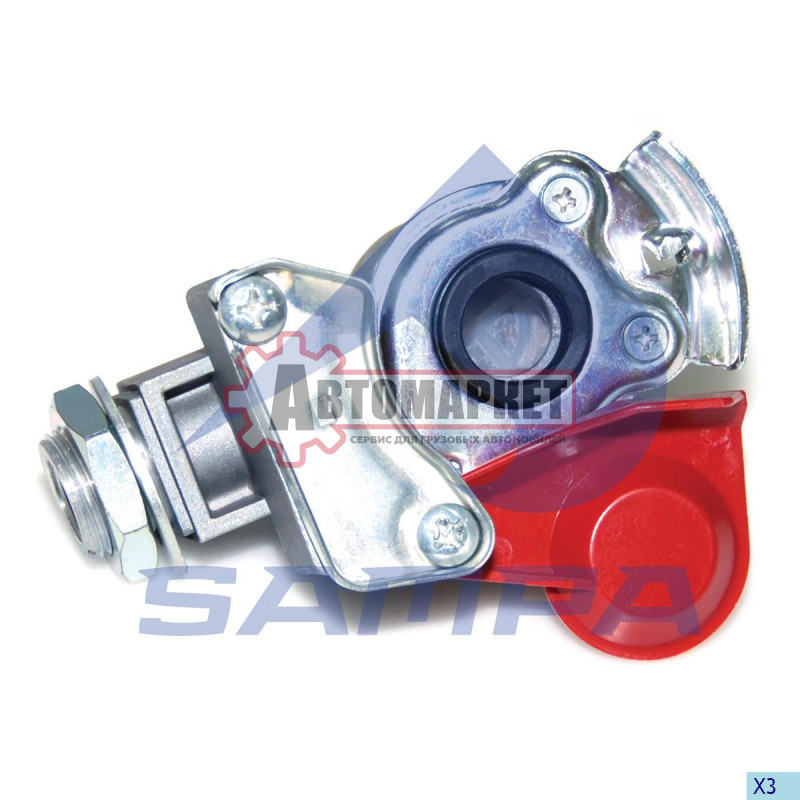 Соединительная головка (красн.)c фильтром, M16x1.5 наружн.\Omn MB, RVI, BPW