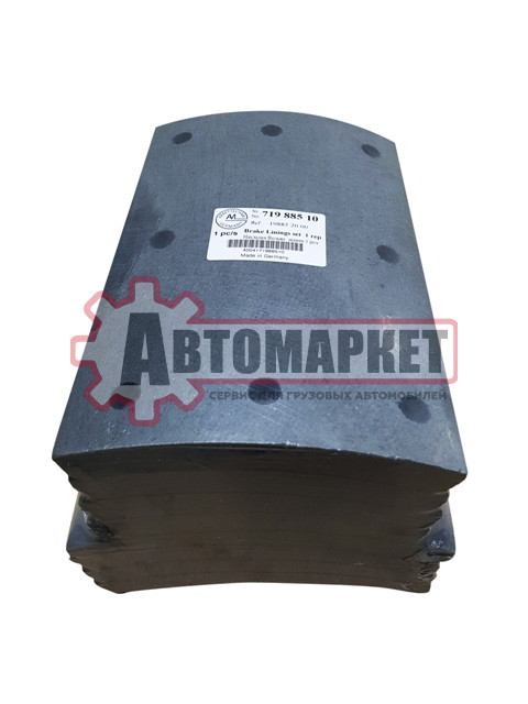 Накладки тормозные WVA:19885/19886, 240мм/193мм 20,00 1рем.