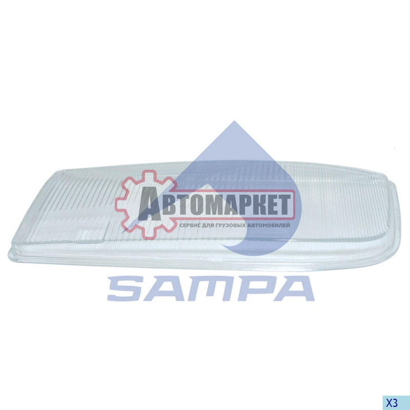 Стекло фары левое \MB Actros 03->