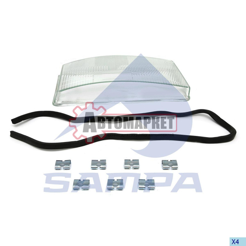 Стекло фары прав. \Scania 4 Serie 94/114/124/144