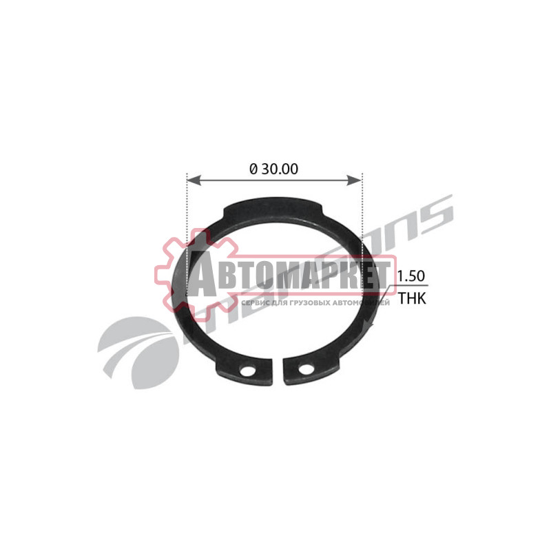 Стопор пальца торм. колодки 32x1.5 \SAF/DAF/Volvo