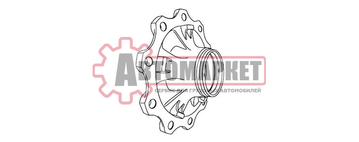 Ступица D=280 \BPW (ECO Plus) 8-9t