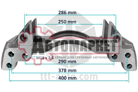 Суппорт скобы тормозной DAF SB/SN7