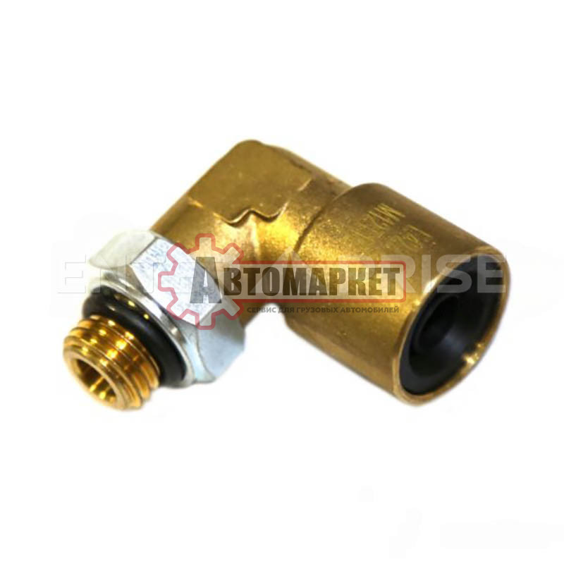 Угольник М12/Т10 латунь с уплотнителем