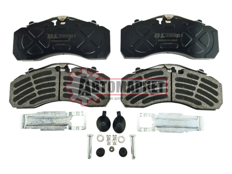 Колодки тормозные Dongfeng GX и JAC K7 (K152499K50)