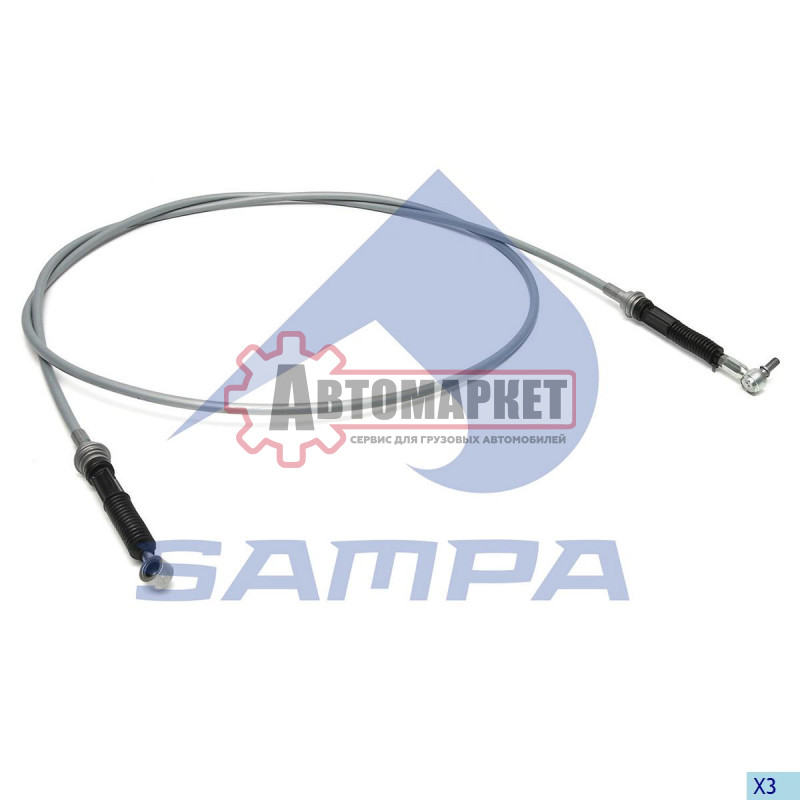Трос КПП переключения передач L=3252 \ MAN TGS/TGA