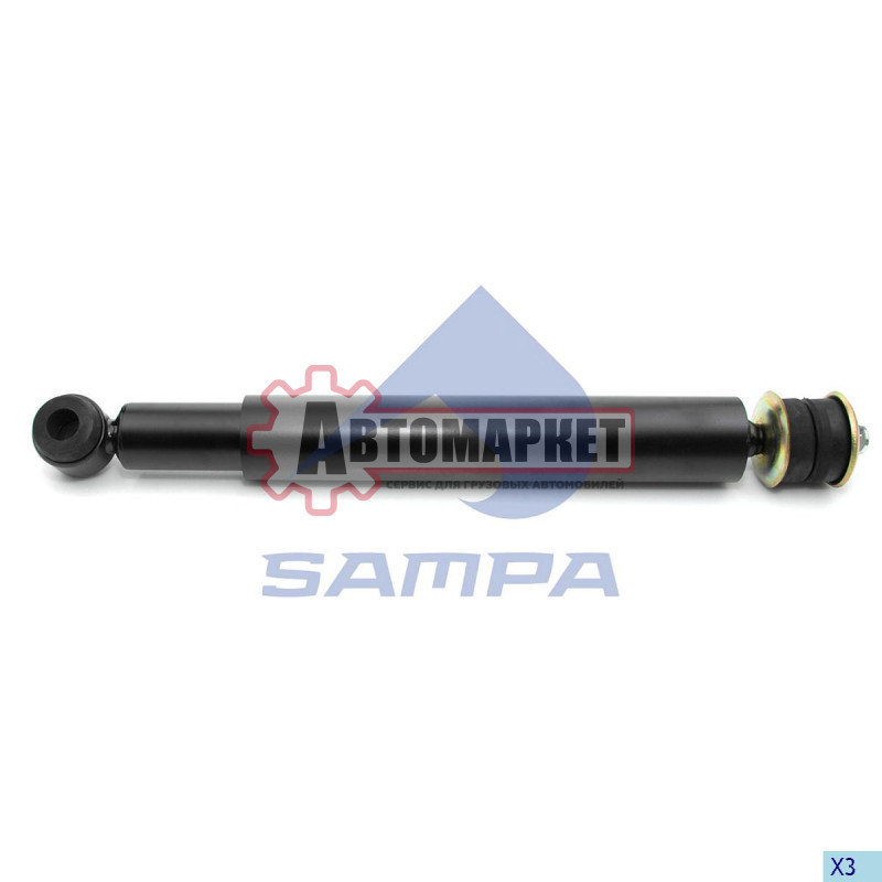 Амортизатор задний Scania 92/93 487/835 (16*64/16(20)*50) I/O,
