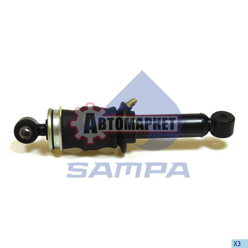 Амортизатор каб -Meritor tip задн.(пневмо возд.снизу) 390-442 O/O 16x64 16x44\Iv
