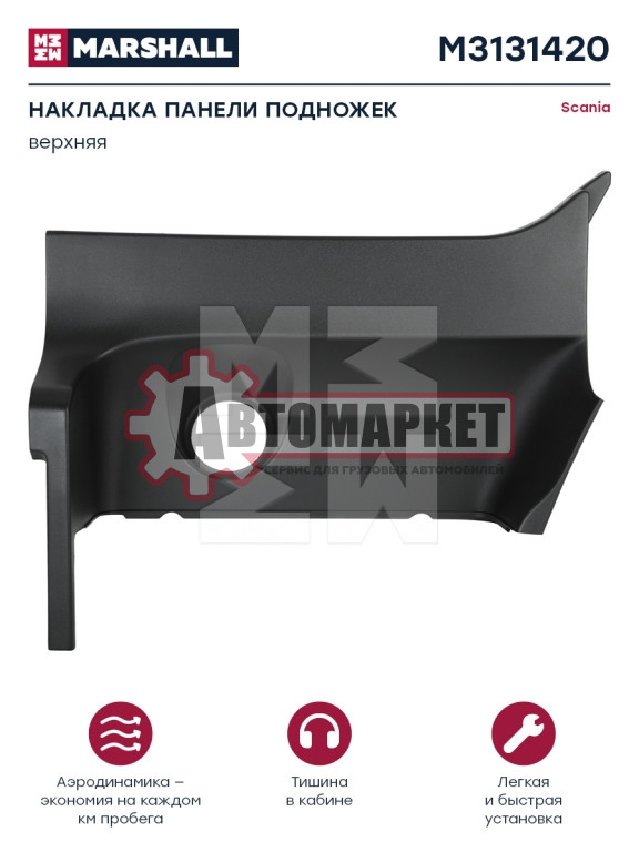 Накладка подножки левая вертикальная\Scania P/R-Series CP/CT/CR