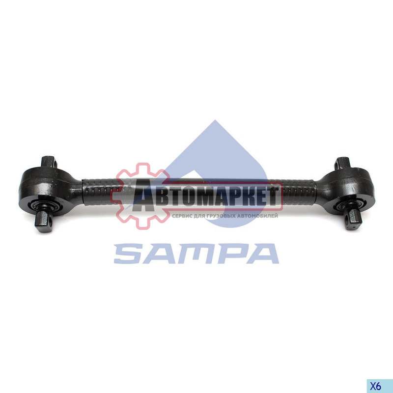Тяга реактивная продольная L=568.5 d=46 2*19/19 Scania 4/P/R/T серия