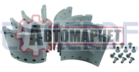 Накладки тормозные STD 19094 17.5-10.7(420x200(93251 8x15 80)\BPW.DAF.Freuhauf.K