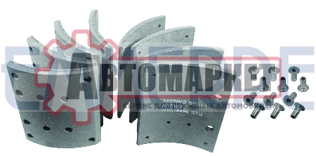 Накладки тормозные STD 19487/19495 17.2-12.1 (410x183)(93059 8x18 64)\MAN/MB/RVI