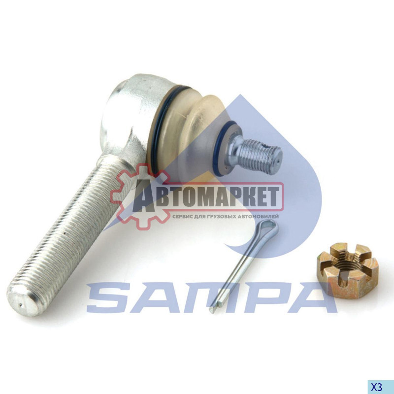 Наконечник тяги КПП RHT вкруч. M14x1.5/M10x1 12/L=85 \MAN,MB,DAF,RVI,Volvo,Ivec