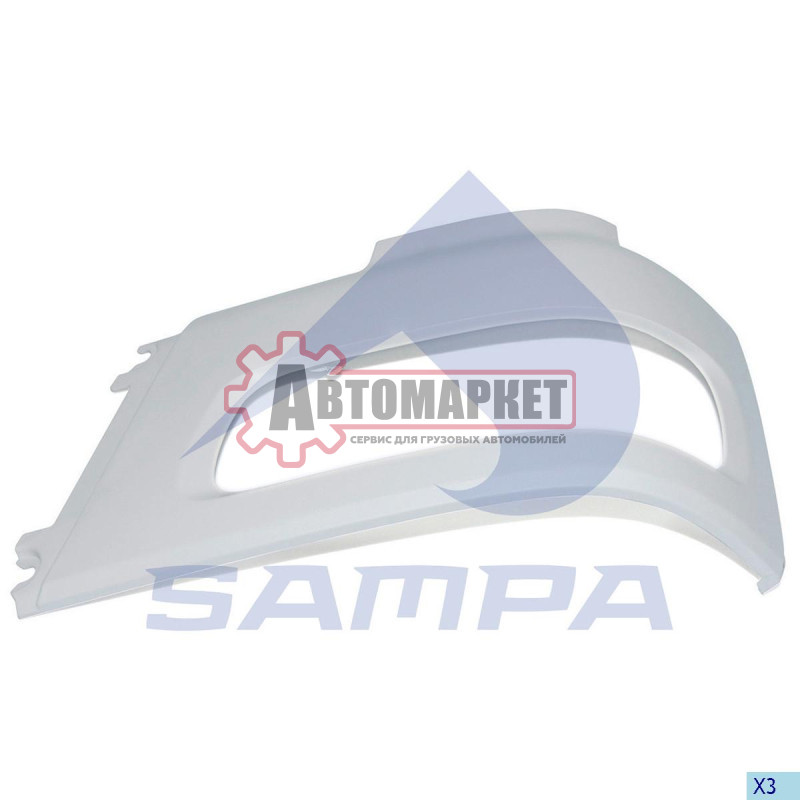 Бампер левая часть под фару\DAF CF85/IV