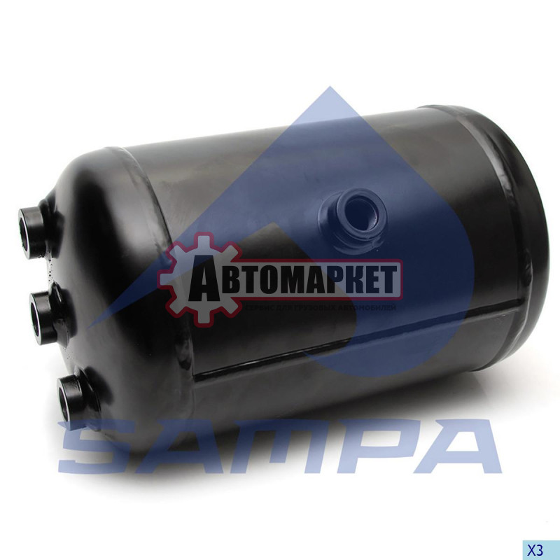 Ресивер воздушный V10 206 x 366,5 P=15,5 bar\ MB Actros MP4/ Antos/ Arocs/Atego