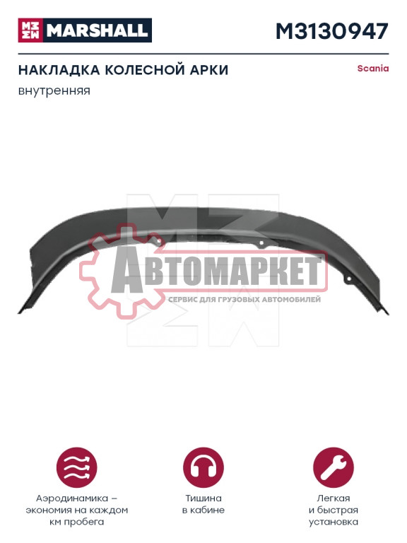 Уплотнение крыла Scania