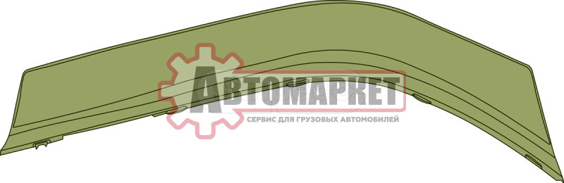 Уплотнение крыла прав.\Scania P/R-Series CR/CP