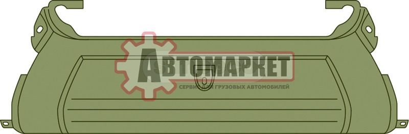 Бампер центральная часть Scania