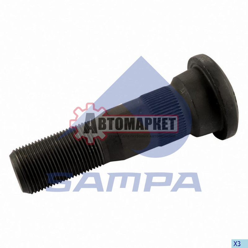 Болт колесный M22*1.5*105 RVI Premium