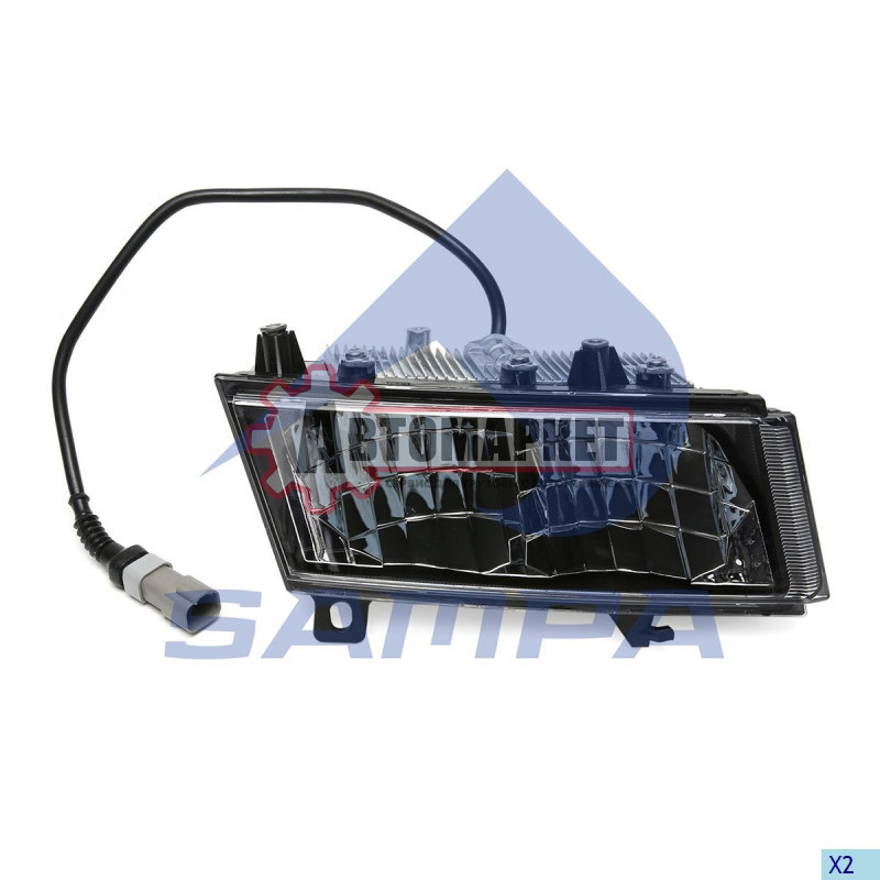 Фара ПТФ правая без подсветки поворота Scania 6