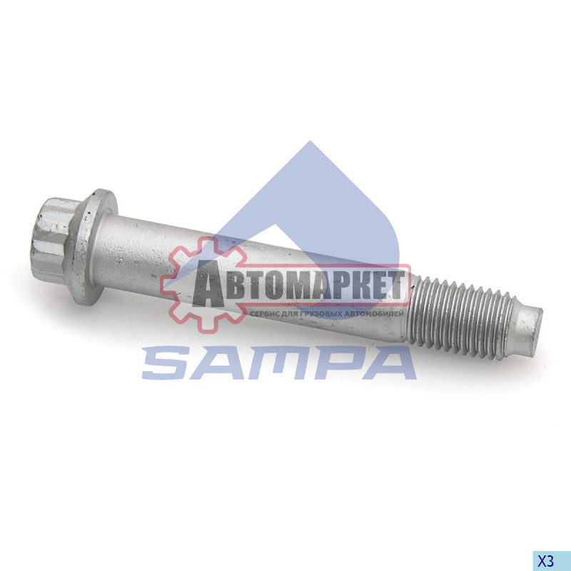 Болт колесный M12*1,5*75 SAF