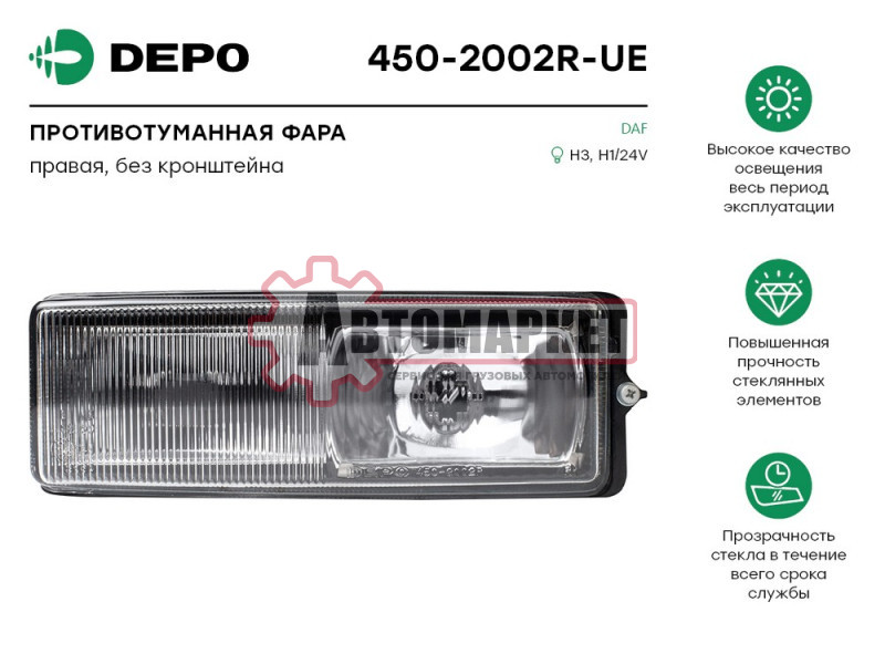 Фара противотуманная правая DAF