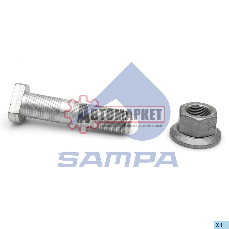 Болт колесный в сборе M22*1,5/97/62 BPW