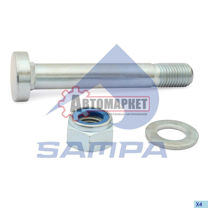 Болт полурессоры =11231F (м) с четырехгранником под шляпкой M30x200 \BPW