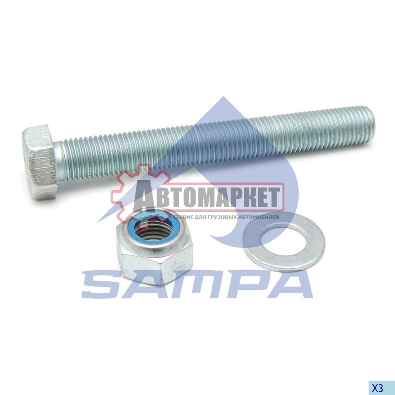 Болт рессоры с гайкой M30*240 SAF