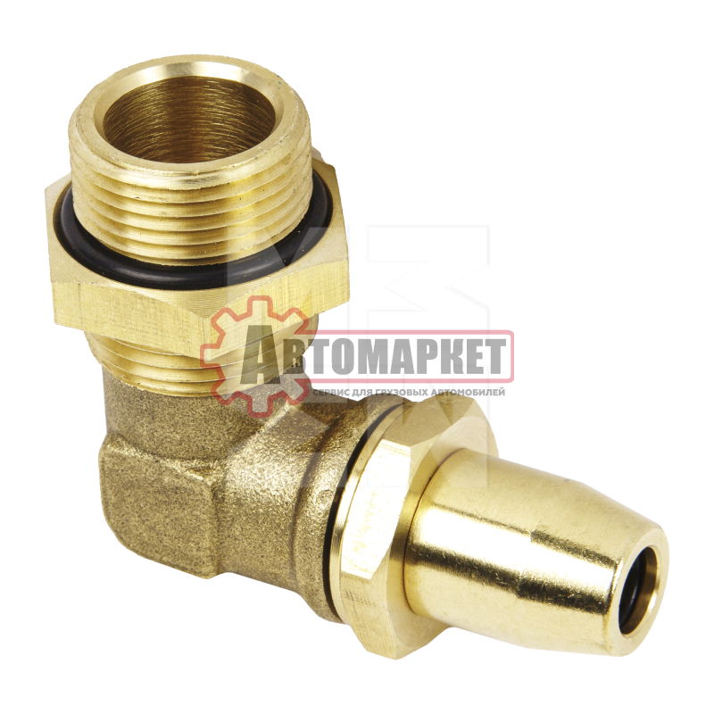 Переходник угловой металл трубка d 8*1 - M22*1.5