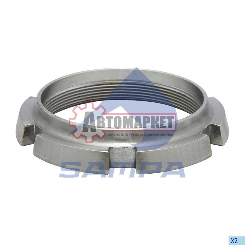 Шлицевая гайка M75X1,5-CK45+H+QT-MNPH